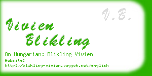 vivien blikling business card